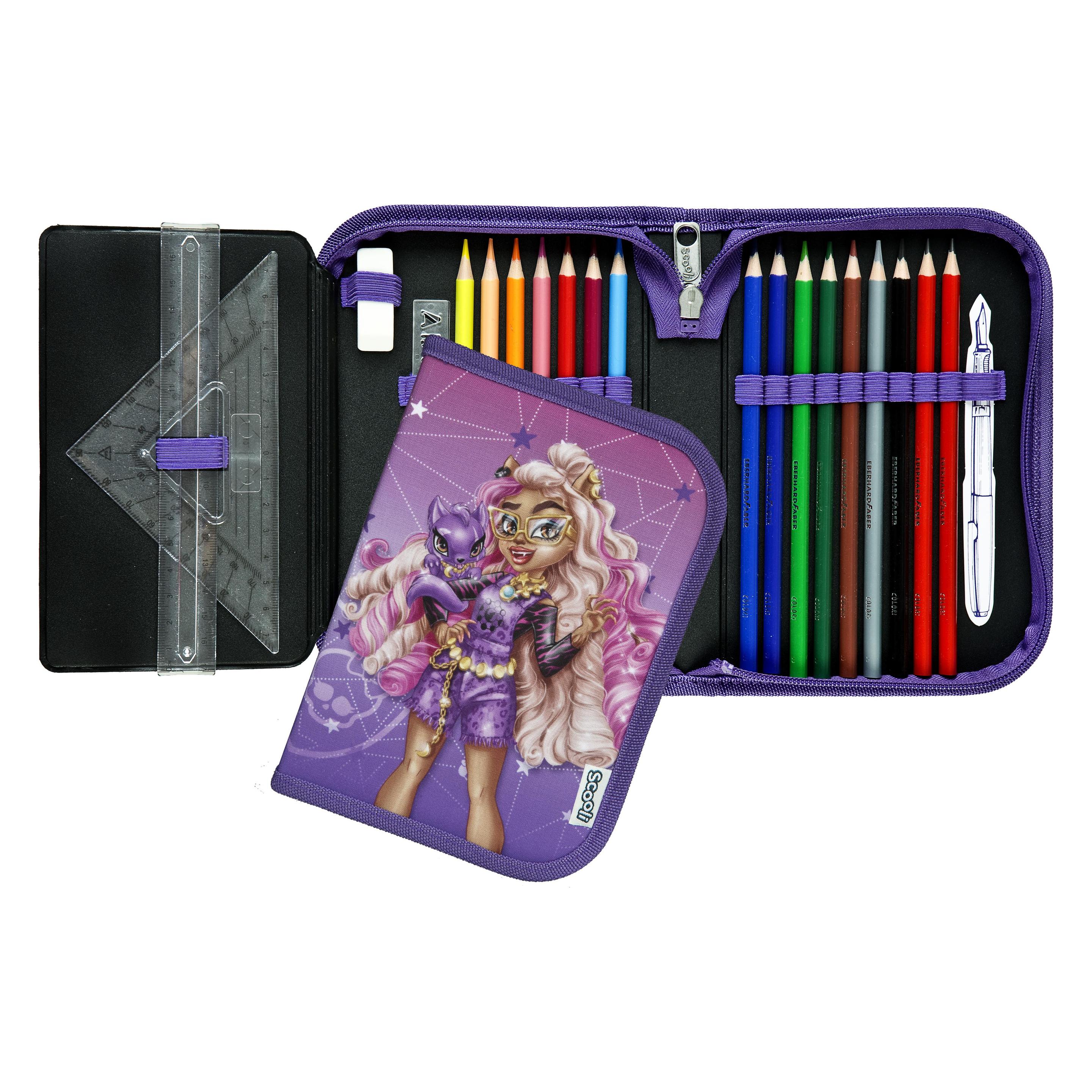 Scooli Etui gefüllt Monster High, Breite: 14 cm, Höhe (MHDC0445)