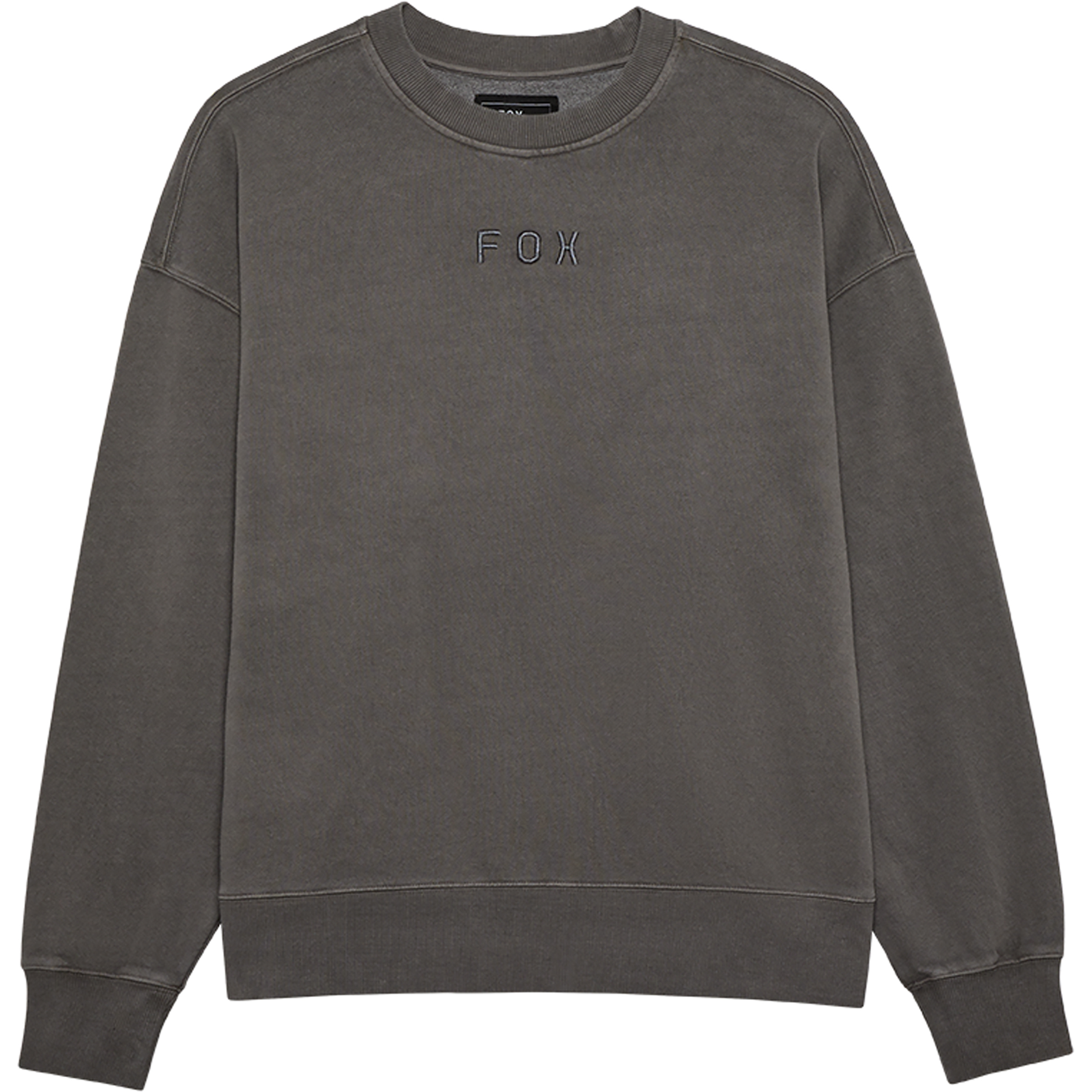 Fox Wordmark Oversized Fleece Herren Pullover grau Größe M Lifestyle Elastisch