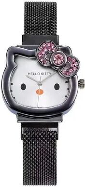 Fusion Finds Watch For Women With Quartz Movement, Elegant Mesh Strap & Bow Dial black