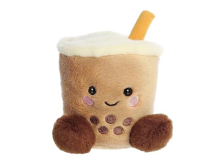 Aurora, 33687 Palm Pals Boba Bubbletea, pluche dier, bruin, 13 cm