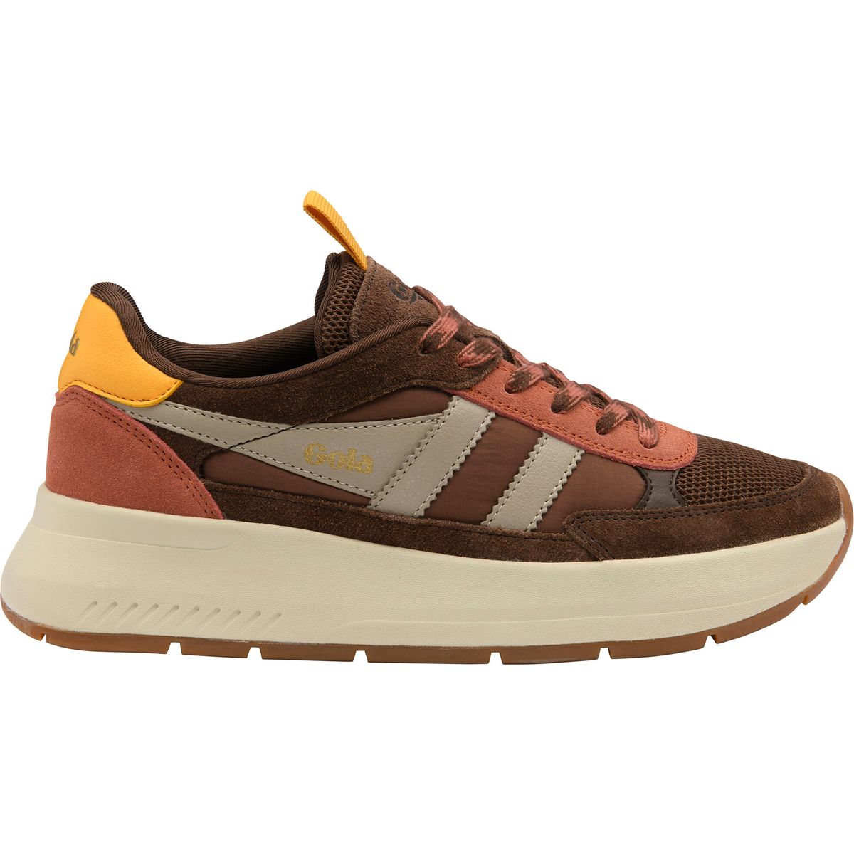 Gola Phoenix Sneaker Women dark brown/orange spice/sun (TU) 38 CLB778-TU-38-darkbrownorangespicesun