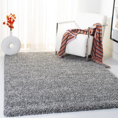 SAFAVIEH Evolution Shag Gwenaele Solid 1.8-inch Thick Rug