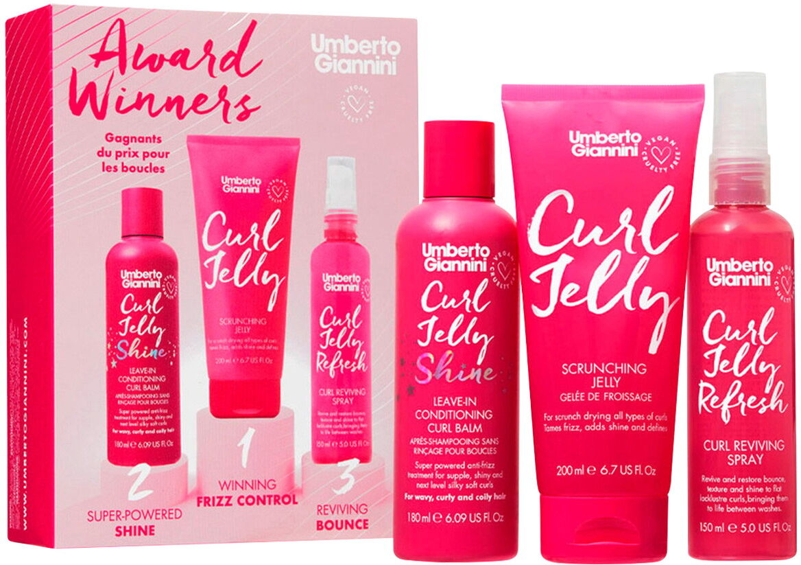 530ml Umberto Giannini Award Winners Giftset (Gel 200ml + Conditioner 180ml + Spray 150ml)