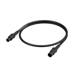 Neutrik 1028920 Strom Anschlusskabel Schwarz 2 m