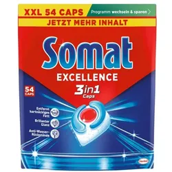 Somat Spülmaschinencaps »Excellence 3in1« 54 Stück blau