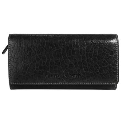 Geldbörse BRUNO BANANI "BRUNO BANANI Damen echt Leder", Damen, schwarz, Leder, Kleinlederwaren, echt Leder