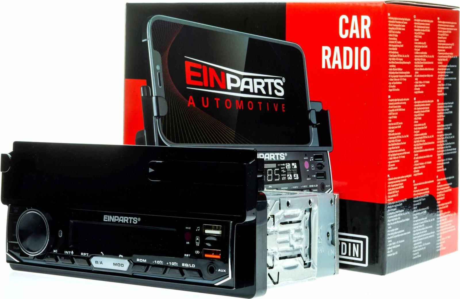EP AUDIO EPCR14 1-DIN Autoradio met Bluetooth, USB, AUX en MP3/WMA-ondersteuning