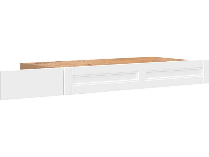 Bettschubkasten GOODPRODUCT Tara , weiss (weiß matt, pacific walnut), B:188cm H:20cm T:72cm, Holzwerkstoff, MDF, Schubladen, Bettschubkasten, für Tara Betten, auf Rollen
