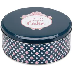 Städter Gebäckdose All you need is Cake Rund Weißblech Bunt 16,5 cm