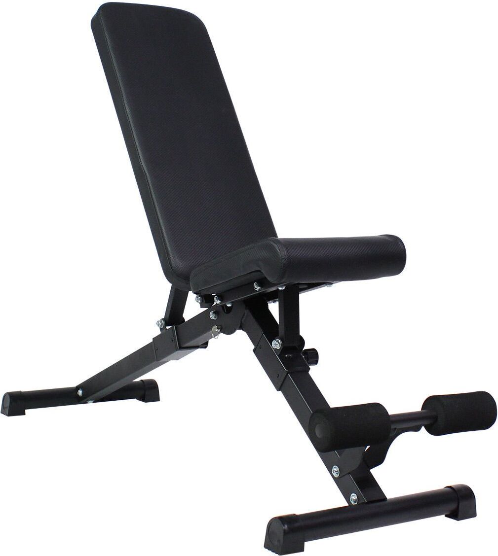 Fitness Tech Banco de abdominales plegable 6 posiciones . Negro