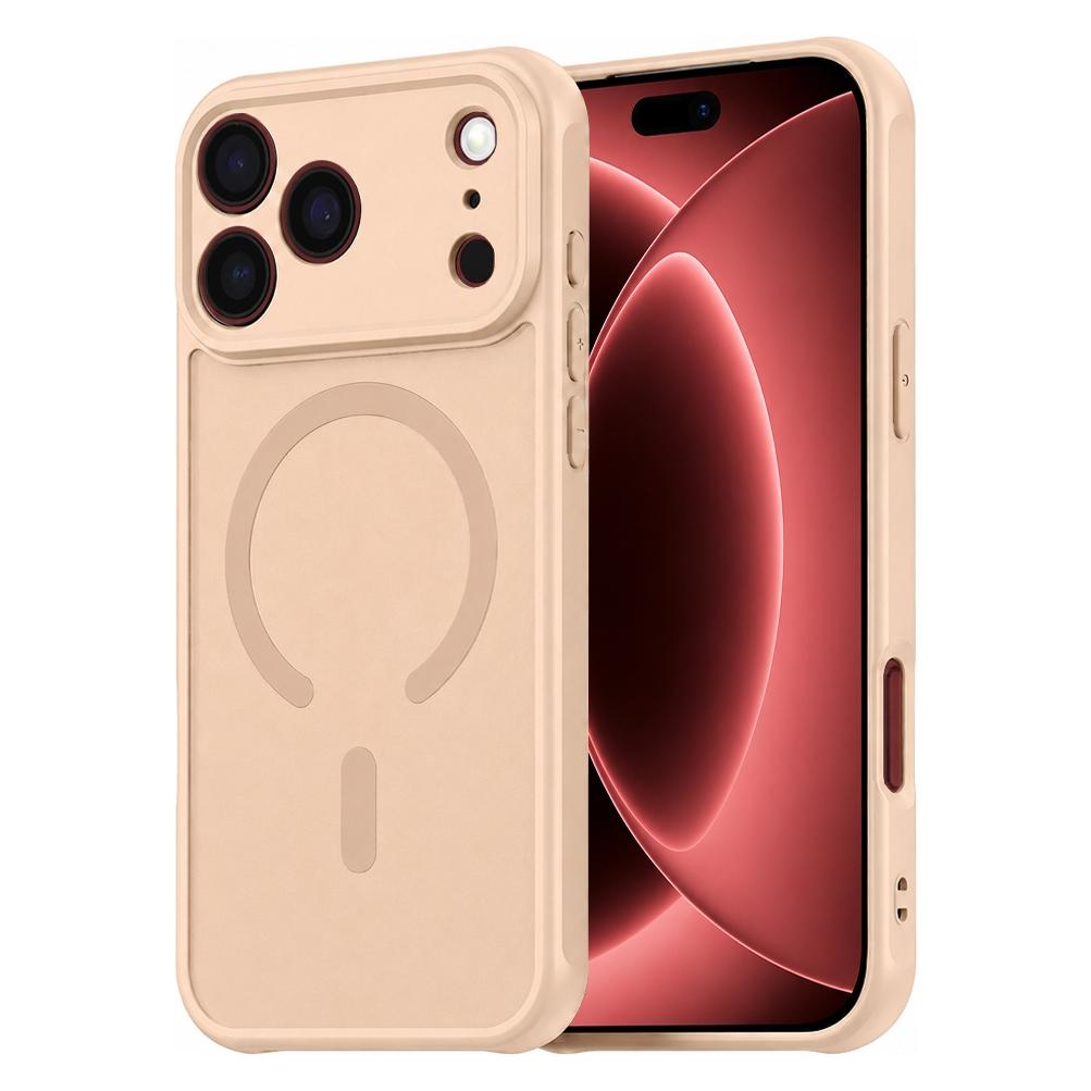 Techsuit - HaloFrost II MagSafe - iPhone 18 Pro Max / iPhone 17 Pro Max - Gold (Apple iPhone 17 Pro Max, Apple iPhone 18 Pro Max) (72060059)