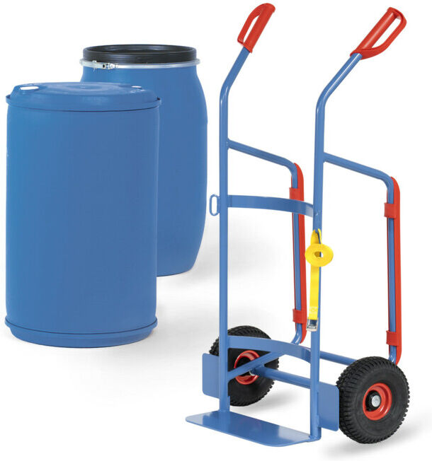 fetra Chariot à fûts 2081 - à pneus gonflables, charge max. 250 kg (2081)
