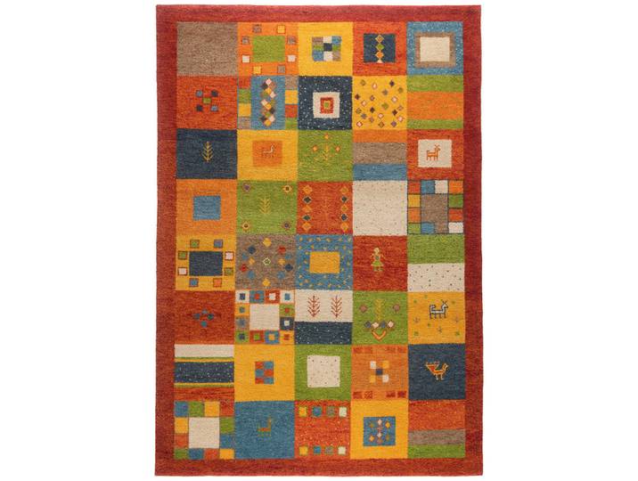 Cazaris Orientteppich, Mehrfarbig, Rot, Textil, Patchwork, rechteckig, 200x300 cm, Care & Fair, AZO-frei, In verschiedenen Grössen erhältlich, Teppiche & Böden, Teppich, Orientteppiche