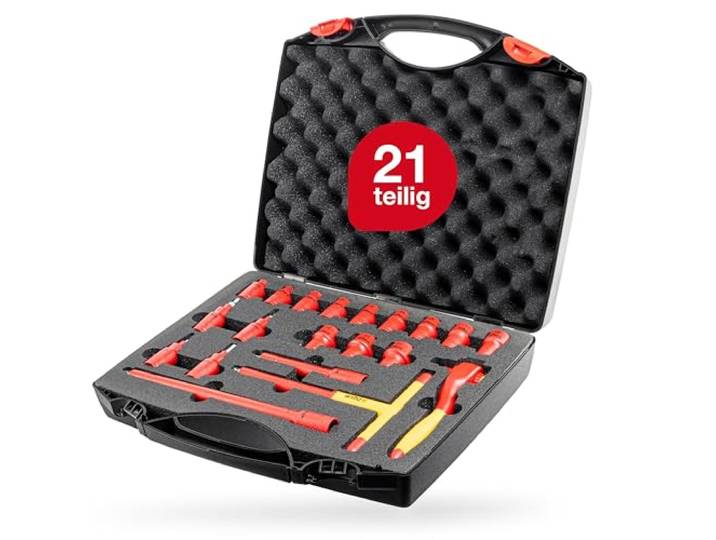 Wiha 21-delige 3/8-inch geïsoleerde ratelsleutelset incl. gereedschapskist (43023)