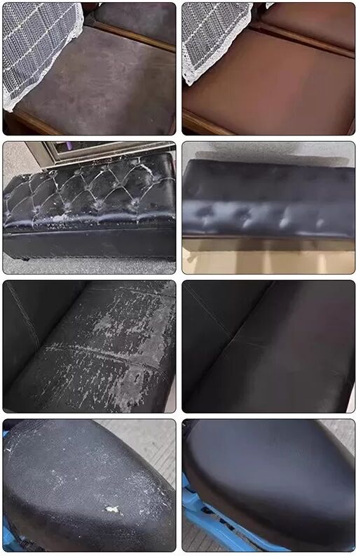 INF PU Leder Reparaturflicken Selbstklebend - 35x137cm - Für Sofas, Autositze und Möbel Dunkelbraun