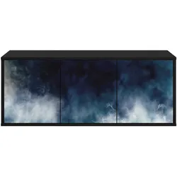 vidaXL, TV Möbel, Ramonita (Blaue Marmorierung) (33 x 102 x 40 cm)