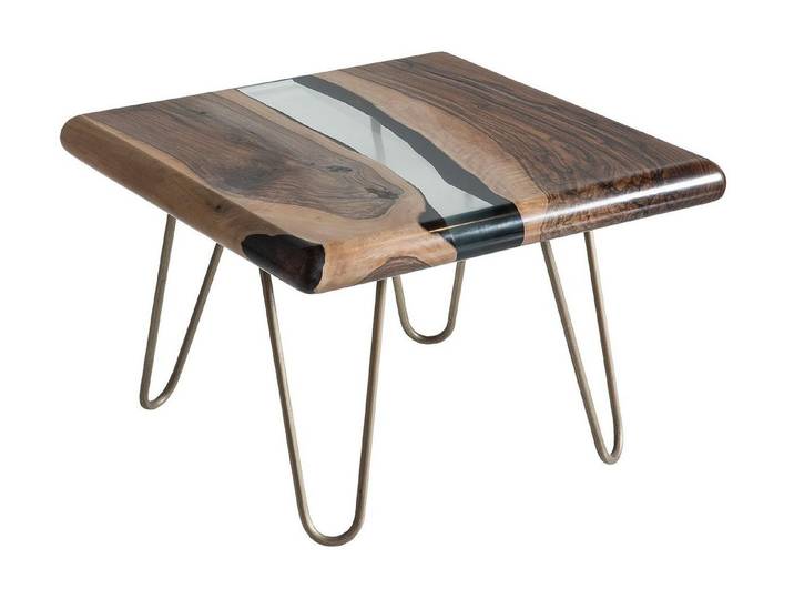 JVmoebel Couchtisch Brauner Holztisch im modernen Design mit glatter Oberfläche (Packung), Made in Europe