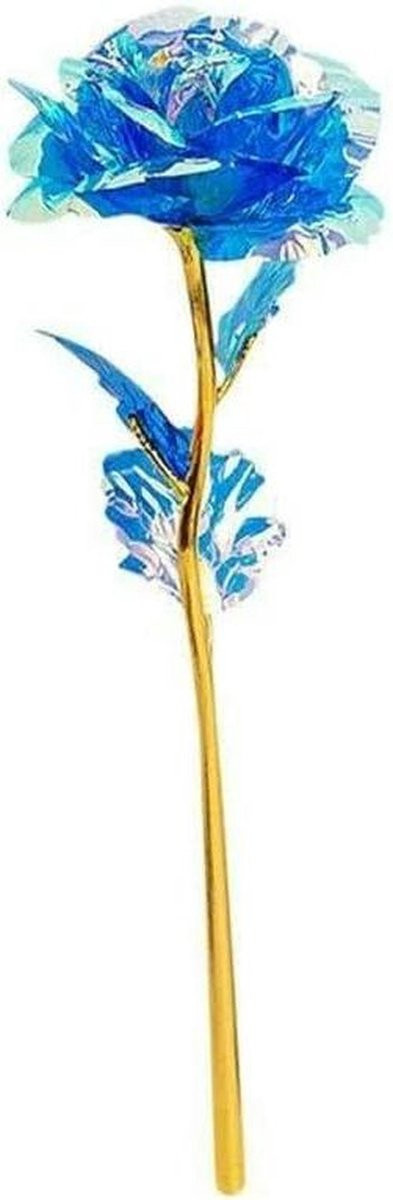 Zeep Rozen Doos Gouden Bloem Blauw - Geurende Bloem voor Huisdecoratie - 10 x 10 x 10 mm