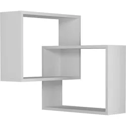 Eckregal RING Weiß ca. 60x68x20 cm