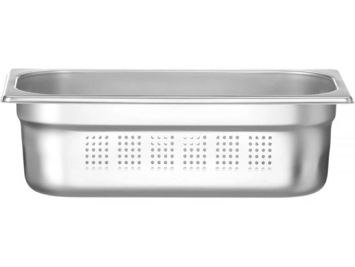 HENDI Gastronormbak geperforeerd – roestvast staal – 4L – 100 mm hoog