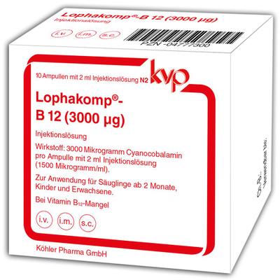 Lophakomp B12 3.000 µg Injektionslösung 10x2 ml