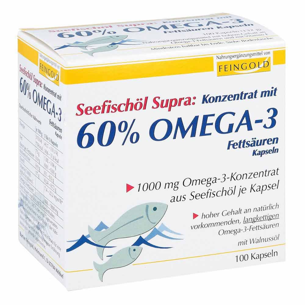 Burton Feingold Seefischöl Supra mit 60% Omega-3-fetts.weichkaps. 04999408