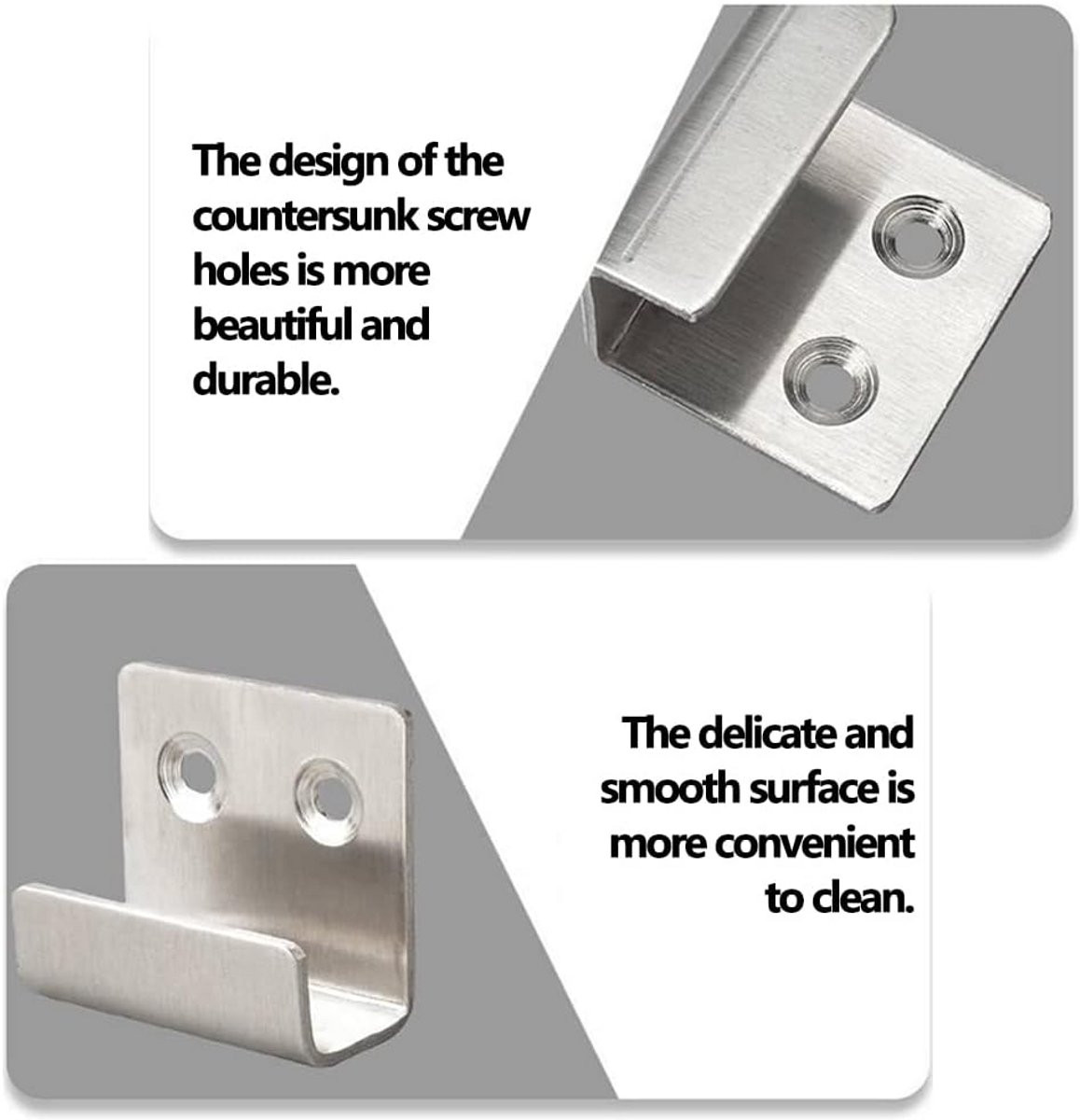 8 Stuks RVS Tegel Display Hangers voor Zware Muurmontage