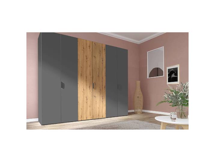Armoire pure artisan 270 x 222cm Gris/Graphite/Imitation chêne Artisan