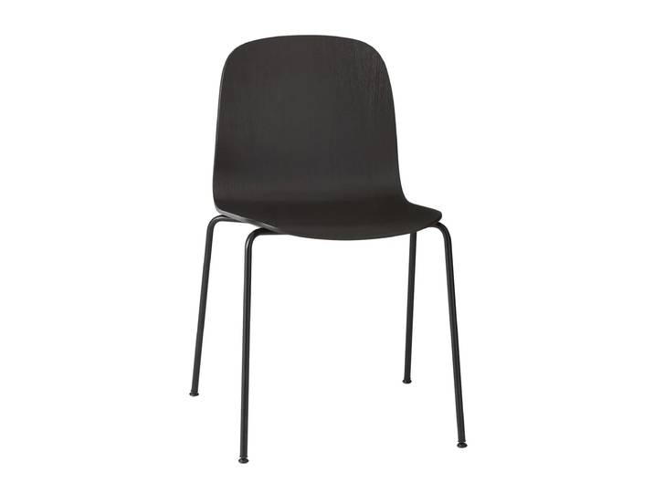 Muuto Visu Chair base en acier Noir-noir