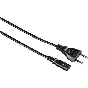 Hama Netzkabel 223272, 2-polig, 1,5 m, Eurostecker / Doppelnut-Buchse