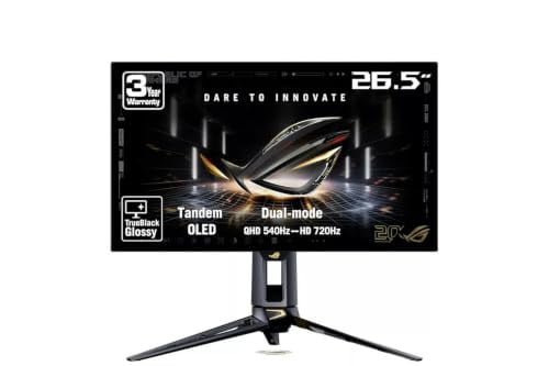 ASUS ROG Swift PG27AQWP-G 27 inch QHD 540Hz Tandem OLED Gaming Monitor - Zwart