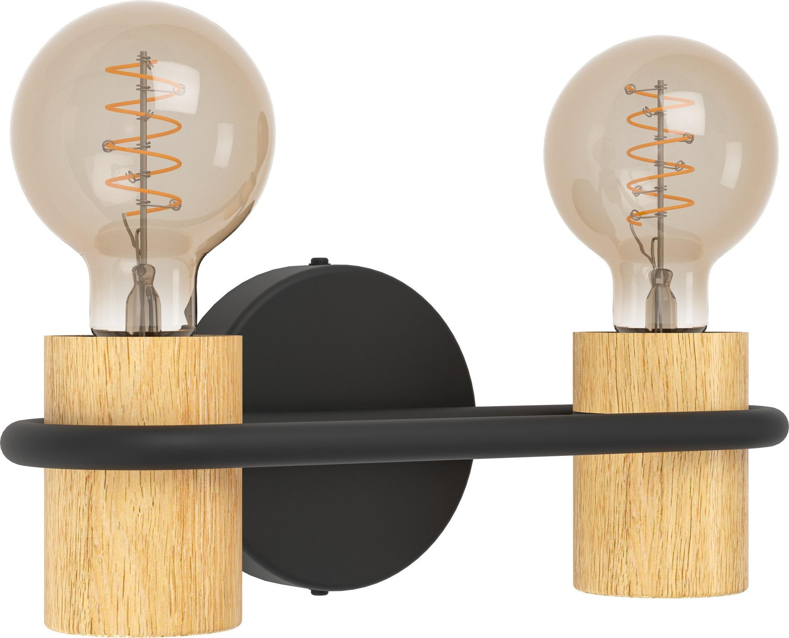 Eglo Wandlamp Chieveley met houtlook - 1x E27