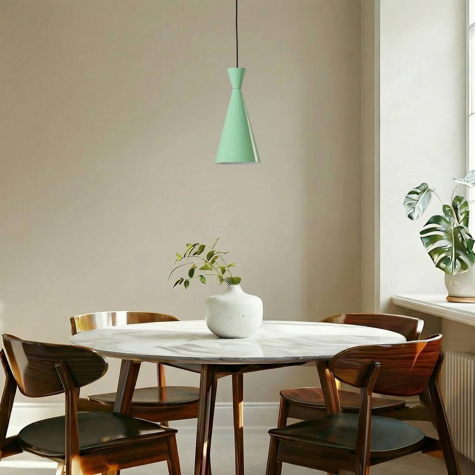 Hängelampe Glenora ROYALTECH, dimmbar, grün, für Wohn- / Esszimmer, Metall, Modern, Pendelleuchte