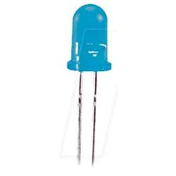 LED 5MM BL - LED, 5 mm, bedrahtet, blau, 3000 mcd, 70°