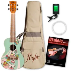 Flight AUC-33 Cupcake Konzert Ukulele Set