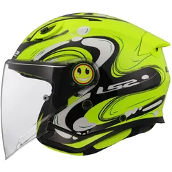 LS2, Motorradhelm, OF622 FUNNY II GLUP Kinder Jethelm (M)