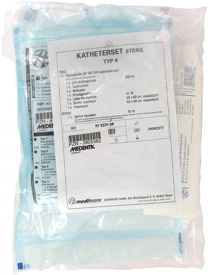 Katheterisierungsset steril mit Aquadestspritze 1stk