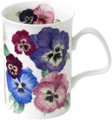 Roy Kirkham Mugs (Set of 6) - Pansies, Lancaster Shape