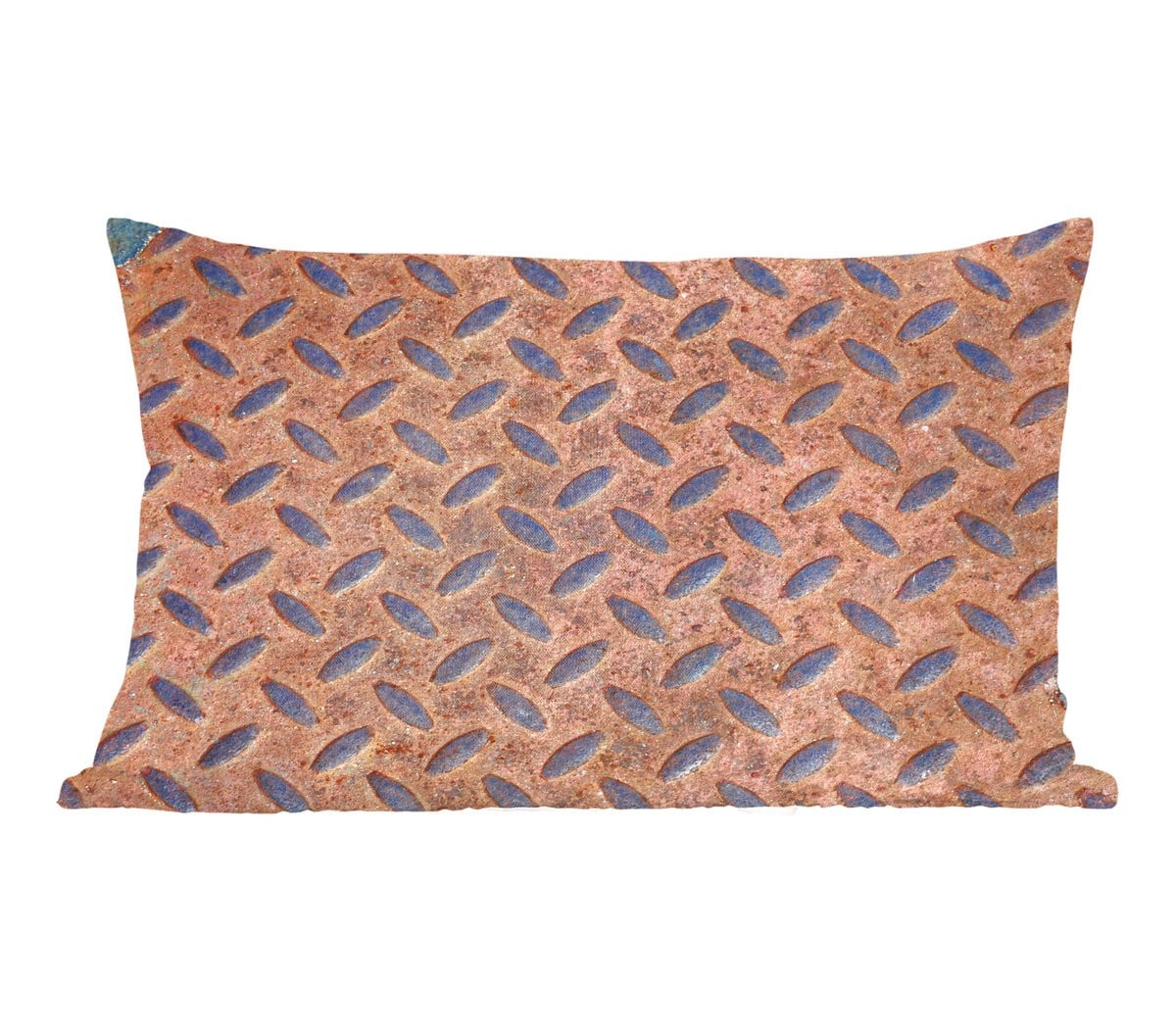 PillowMonkey Sierenkussen Retro Diamantplaat Roest B/D: 60 x 40 cm