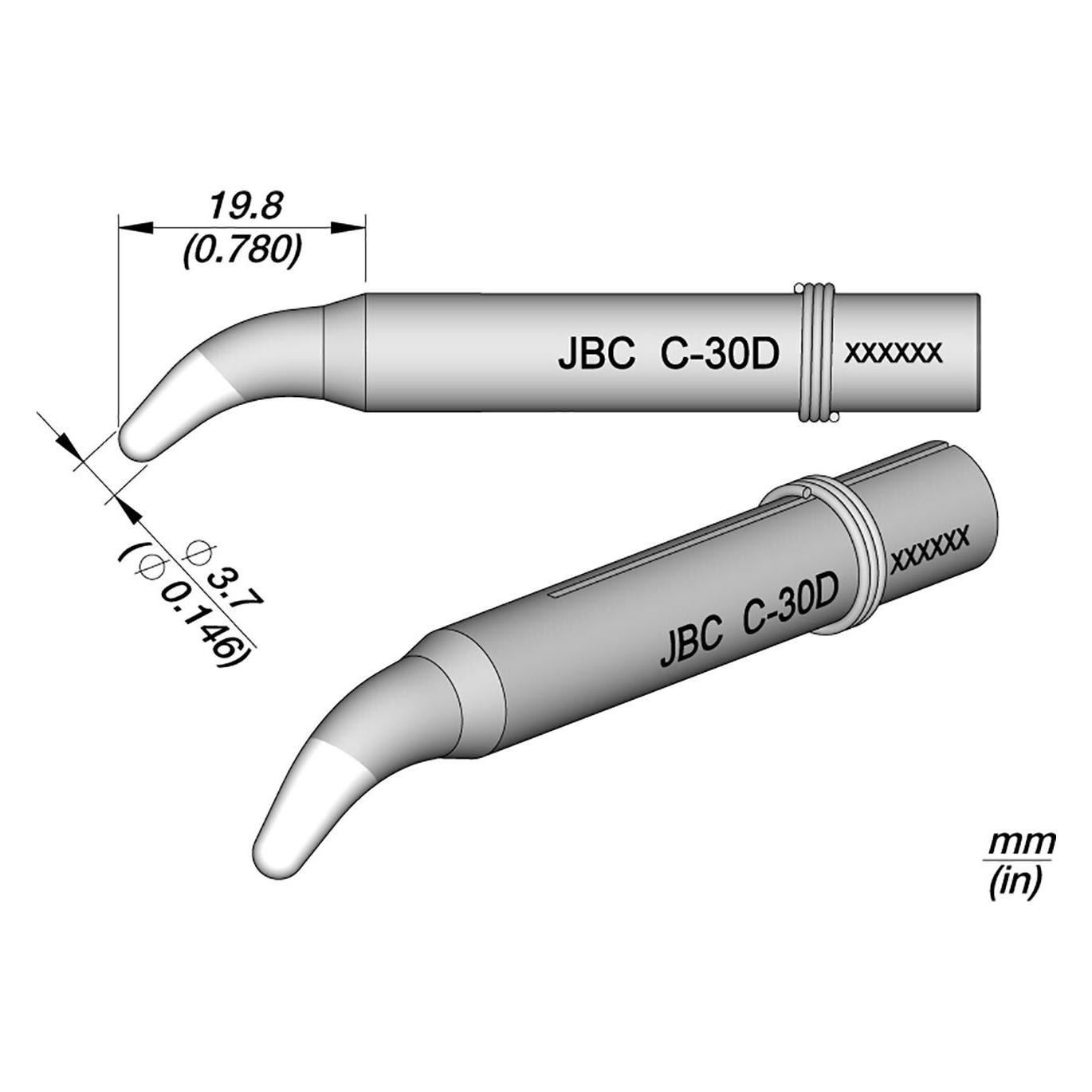 JBC Lötspitzen für PULSMATIC 55N / TB-3220, CLASSIC-Serie, 550608 (Lötspitze) (550608)