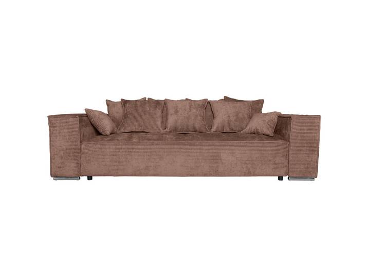 Carryhome Bigsofa, Altrosa, Metall, 3-Sitzer, Füllung: Schaumstoff, 256x68x122 cm, Liegefunktion, Schlafen auf Sitzhöhe, Rücken echt, Wohnzimmer, Sofas & Couches, Sofas, Bigsofas