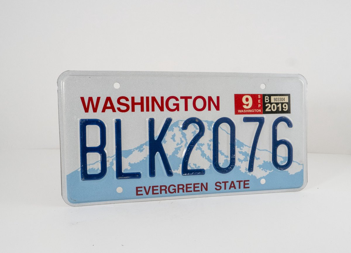 Authentieke USA Kentekenplaat Washington - Mancave Wandbord Decoratie