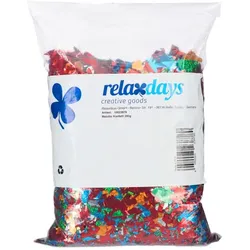 Relaxdays 2x XXL Konfetti Sack bunt Blau,Grün,Rot