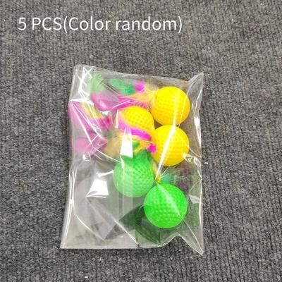 Inspired Living Feather Fun Cat Toy Ball For Interactive Chase And Pounce Play 5 Packs