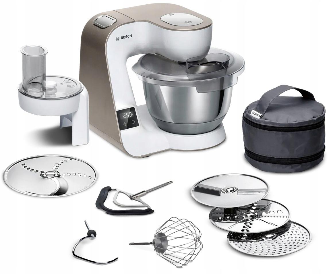 Bosch Planetenrührer 1000W Timer mit Waage, 3,9L Schüssel, 7 Geschwindigkeiten 3D