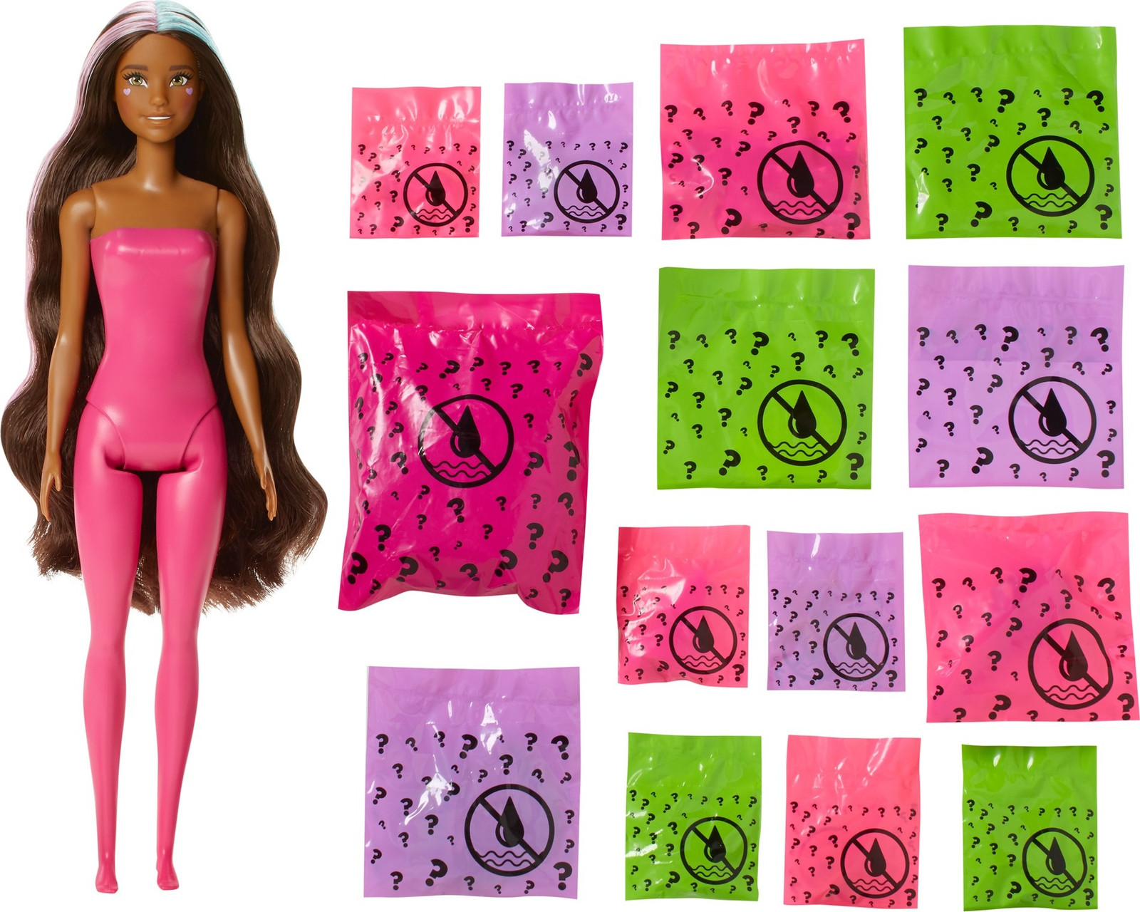 Barbie Color Reveal pop met eenhoorn en fantasie mode