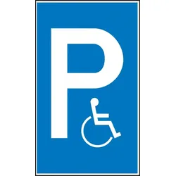 Parkplatzss. Behindertenp Kunststoff (Polystyrol)