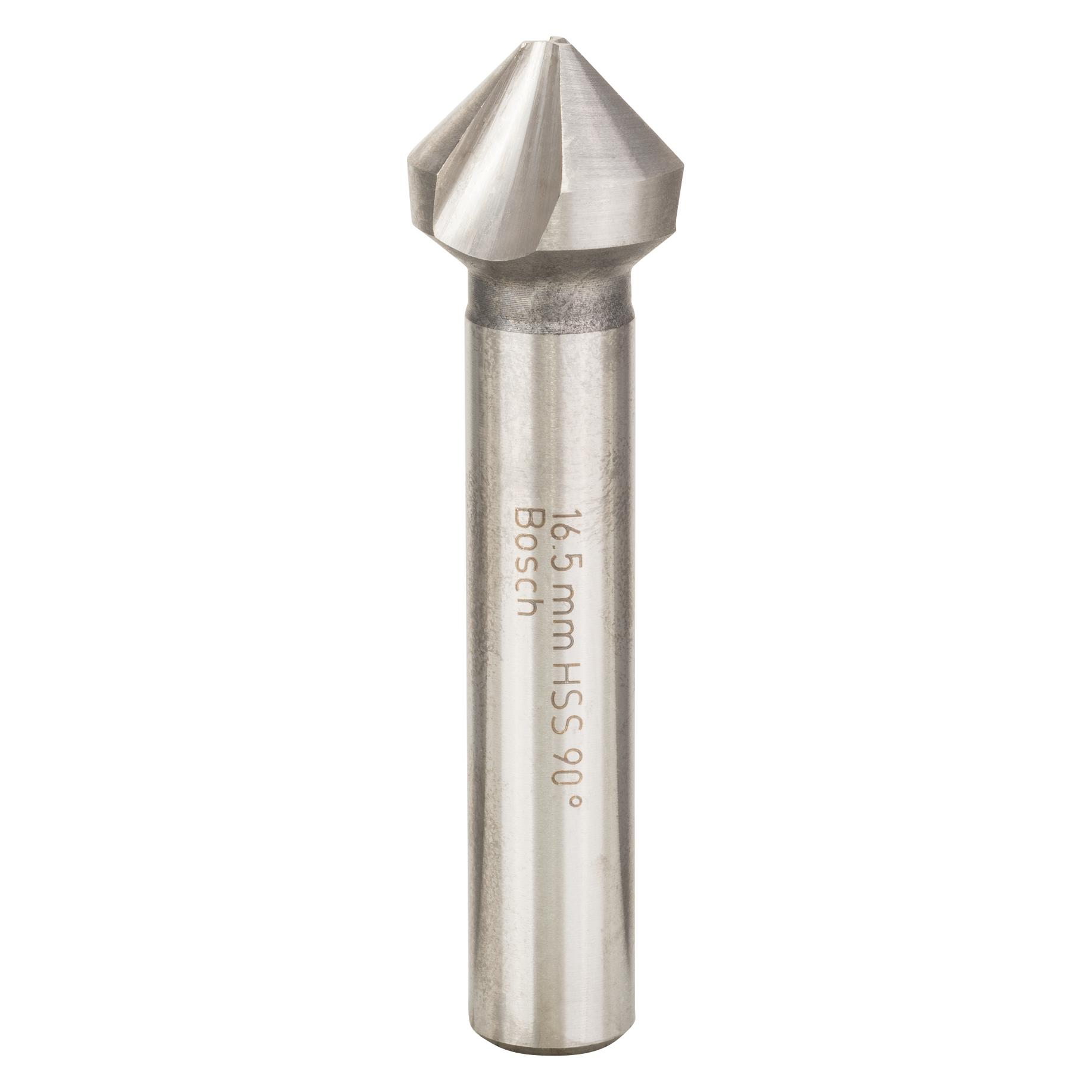 Bosch Zubehör Kegelsenker HSS 3-Schneiden, DIN 335 D= 16,5 mm M 8 (10 mm) (2609255123)