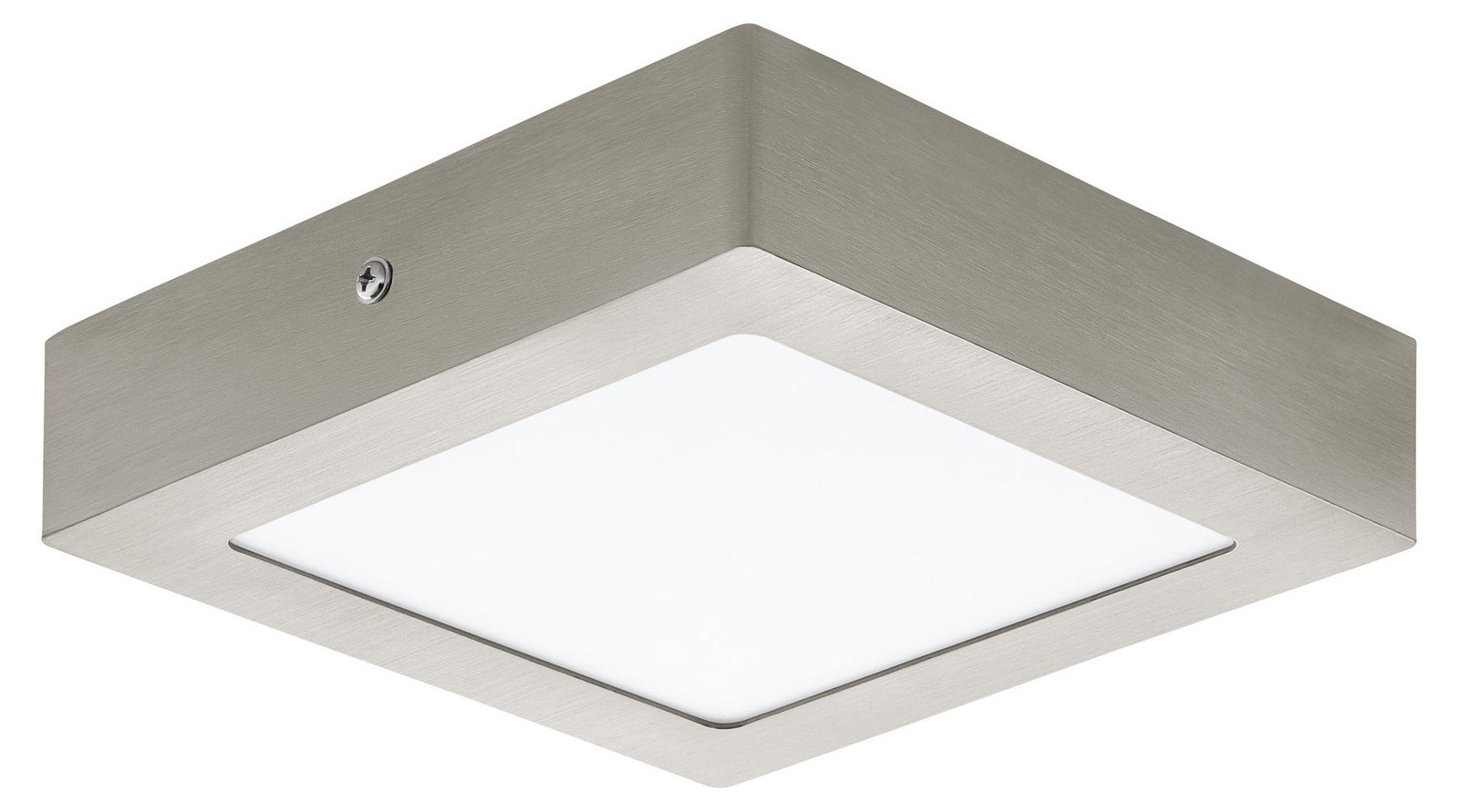 Eglo Fueva 1 LED plafondlamp, Nikkel en Wit, 1200 lm, 3000 K
