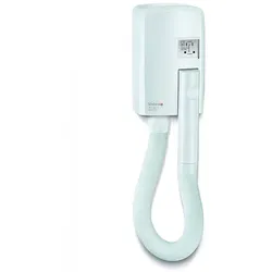 All Care Valera Hotello Shaver weiß 1200 W Haartrockner Wand-Haartrockner mit Rasiersteckdose im kompakten Design